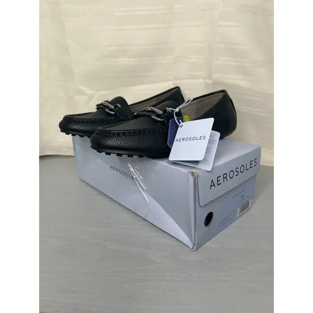 Aerosoles Day Drive Loafers Black Womens Size 8M